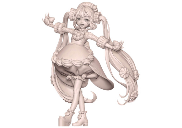 Vocaloid Sweet Tea Time PVC Statue Hatsune Miku Strawberry Short 17 cm