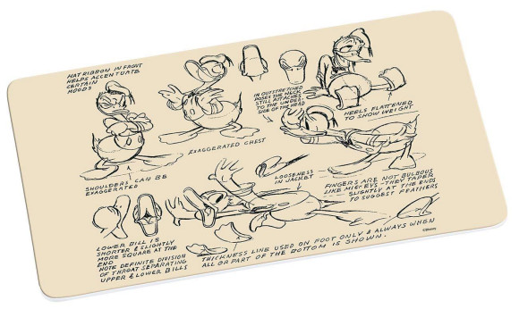 Donald Duck Frühstücksbrettchen Vintage