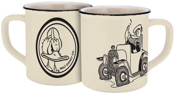 Donald Duck Tasse Donald im Auto