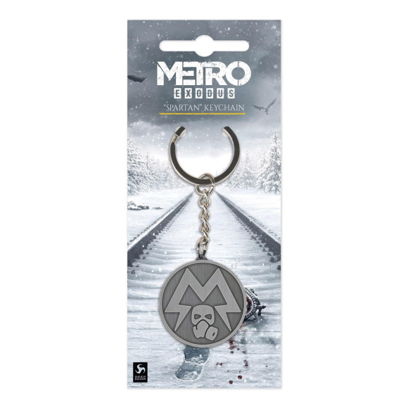 Metro Exodus Metall Schlüsselanhänger Spartan Logo