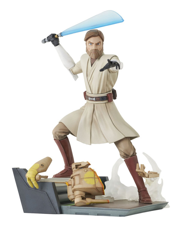Star Wars: The Clone Wars Deluxe Gallery PVC Statue General Obi-Wan Kenobi 23 cm