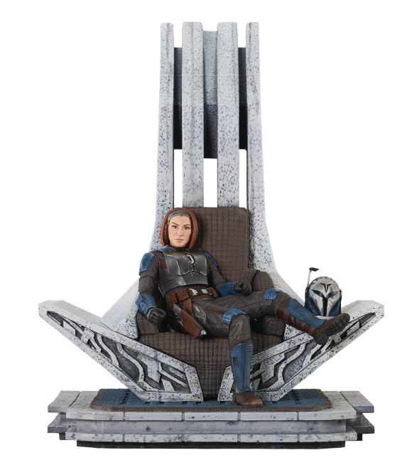 Star Wars: The Mandalorian Premier Collection Statue 1/7 Bo-Katan Kryze on Throne 35 cm