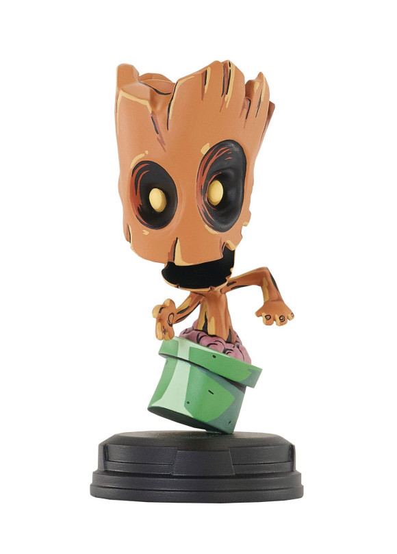 Marvel Animated Statue Groot (in Pot) 10 cm