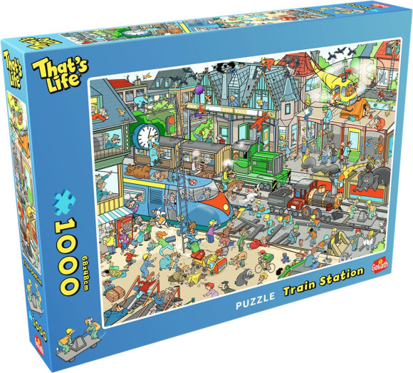 That´s Life Bix Box Puzzle Train Station (1000 Teile)
