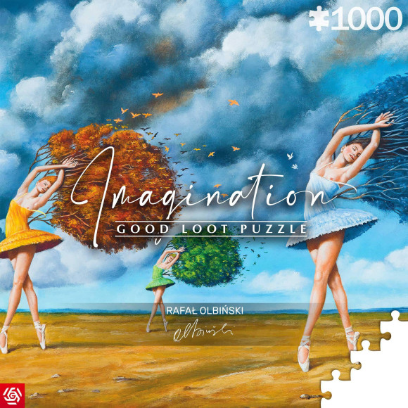 Rafal Olbinski Imagination Puzzle The Shape of Color Green (1000 Teile)