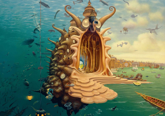 Jacek Yerka Harbor (1000 Teile)