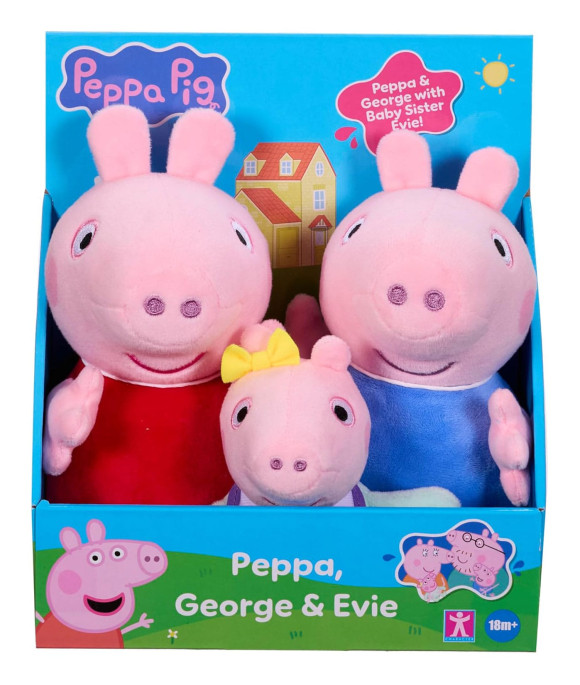 Peppa Pig Plüschfiguren 3er Pack
