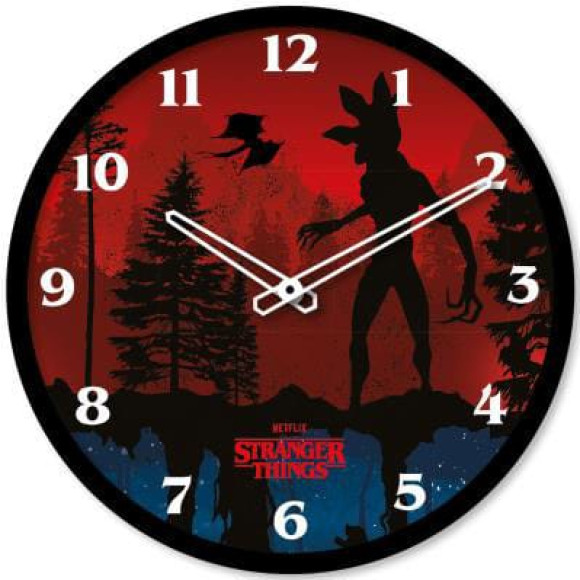 Stranger Things Wanduhr Scene