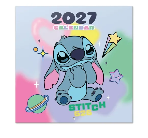 Disney Stitch Wandkalender 2027 30 x 30 cm