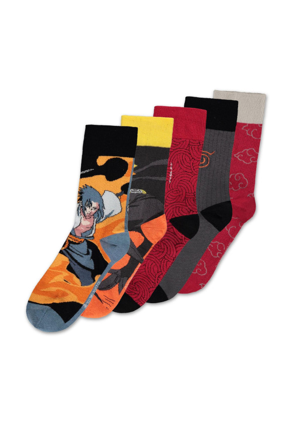 Naruto Shippuden Socken 5er-Pack 35-38