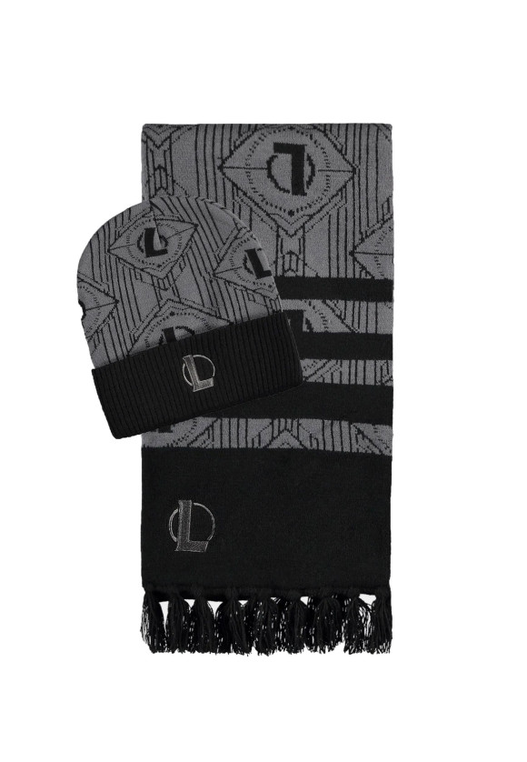 League of Legends Beanie & Schal Set All-Over Pattern