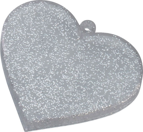 Nendoroid More Base für Nendoroid Actionfiguren Heart Silver Glitter Version