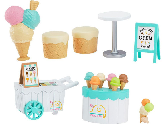 Nendoroid More Zubehör-Set für Nendoroid Actionfiguren Ice Cream Shop