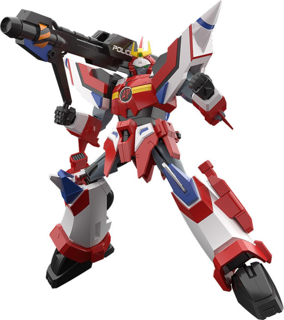 Armored Police Metal Jack Moderoid Plastic Model Kit Hyper Red Jack Armor 16 cm