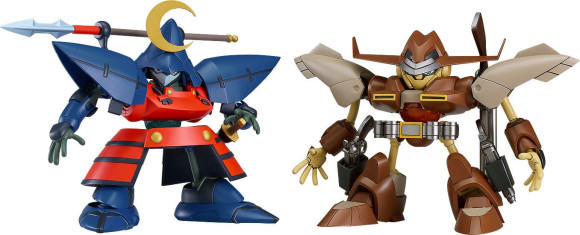 Hao Taikei Ryu Knight Moderoid Plastic Model Kit Collection Series: 3 Hayatmaru & Delingar 10 cm