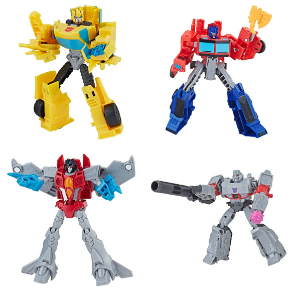 Transformers Buzzworthy Bumblebee Actionfiguren 4er-Pack Warriors 14 cm