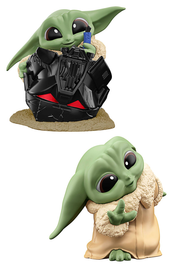 Star Wars Bounty Collection Figuren 2er-Pack Grogu Helmet Hijinks & Peek-A-Boo 6 cm