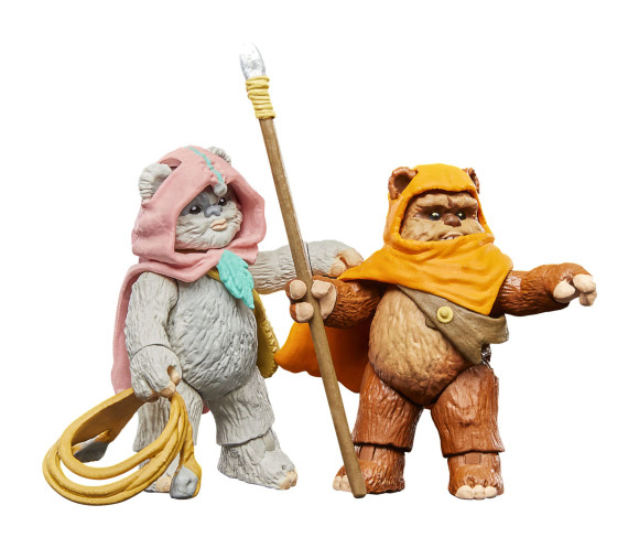 Star Wars: Ewoks Vintage Collection Actionfiguren Wicket W Warrick & Kneesaa 10 cm