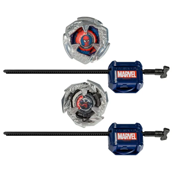 Beyblade X Marvel Collab Spider-Man 3-60F vs. Venom 3-80N