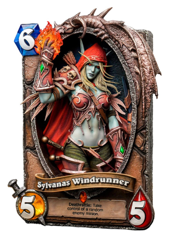 Hearthstone 3D Art Frame Statue Sylvanas Windrunner 31 cm