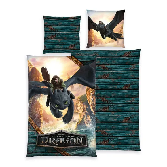 Drachenzähmen leicht gemacht Bettwäsche Ver. 2 135 x 200 cm 