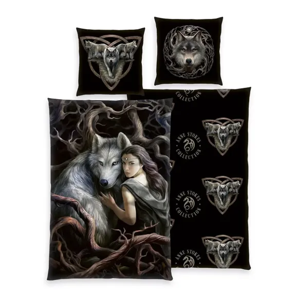 Anne Stokes Bettwäsche Wolfs 135 x 200 cm 