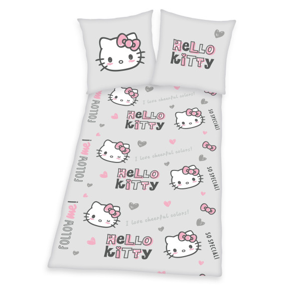 Hello Kitty Bettwäsche Follow Me! 135 x 200 cm / 80 x 80 cm