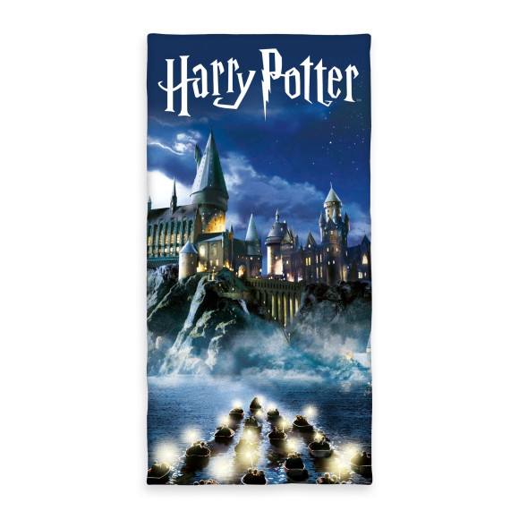 Harry Potter Velours-Handtuch Blau 70 x 140 cm