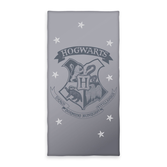 Harry Potter Velours-Handtuch Grau 70 x 140 cm
