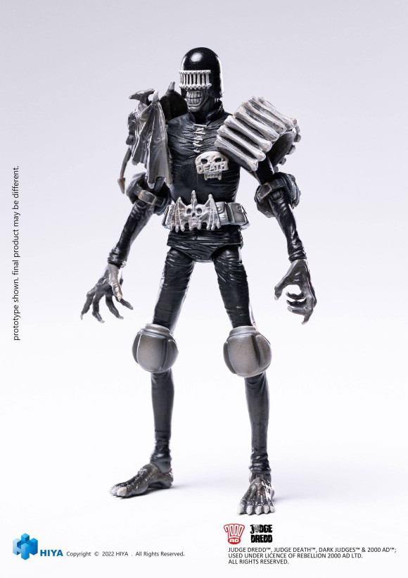 2000 AD Exquisite Mini Actionfigur 1/18 Black and White Judge Death 10 cm