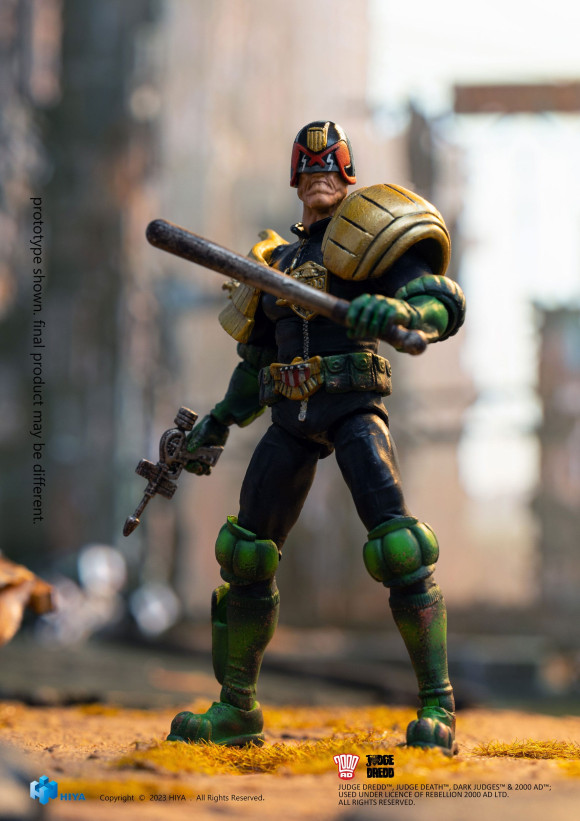 2000 AD Exquisite Mini Actionfigur 1/18 Judge Dredd Cursed Earth Judge Dredd 10 cm