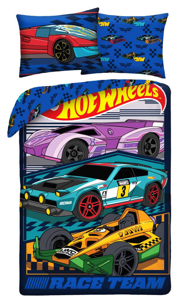 Hot Wheels Bettwäsche Ver. 1 140 x 200 cm / 70 x 90 cm           