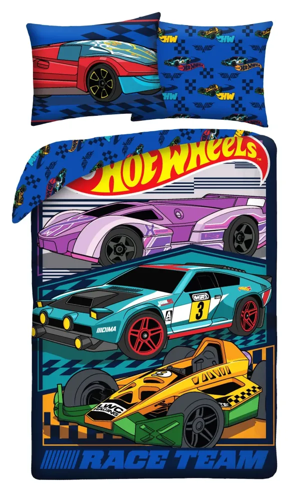 Hot Wheels Bettwäsche Ver. 1 140 x 200 cm / 70 x 90 cm           