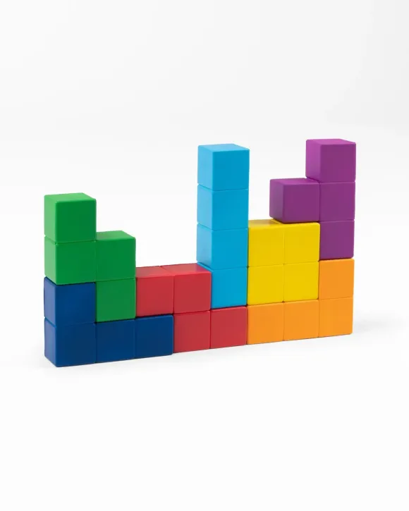 Tetris Anti-Stress-Ball Colored Tetriminos