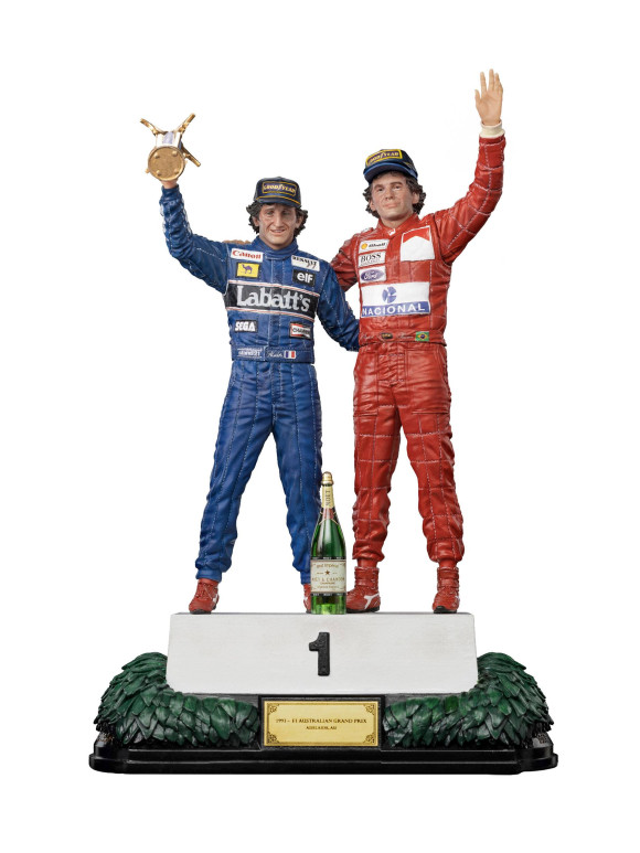 Ayrton Senna Deluxe Art Scale Statue 1/10 Alain Prost & Ayrton Senna (The Last Podium 1993) 27 cm