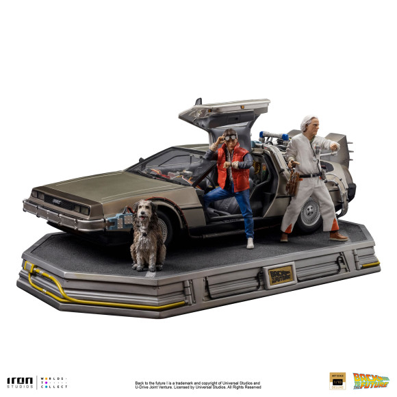 Zurück in die Zukunft Art Scale Statue 1/10 DeLorean Full Set 23 cm