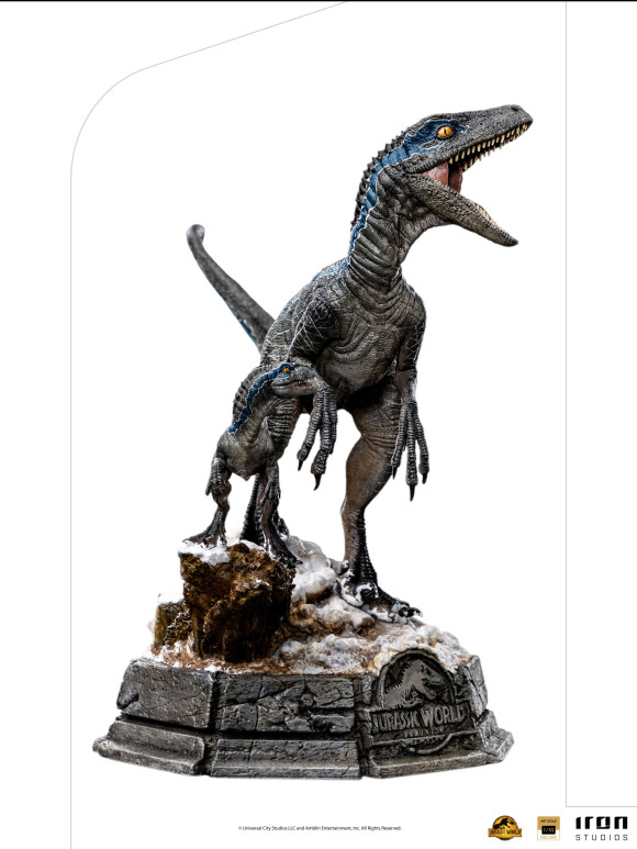 Jurassic World Ein neues Zeitalter Deluxe Art Scale Statue 1/10 Blue and Beta 20 cm
