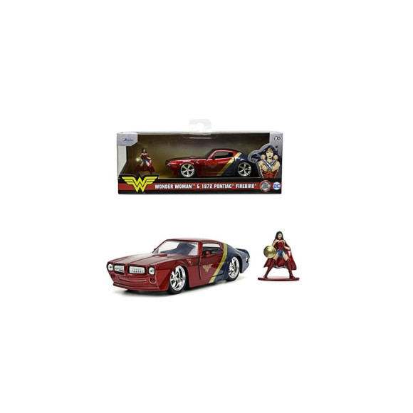 DC Comics Diecast Modelle 1/32 Wonder Woman 1972 Pontiac Fireb. Display (6)