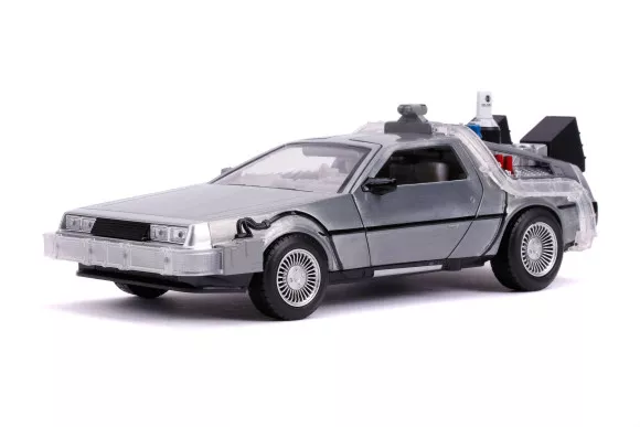 Zurück in die Zukunft DeLorean Time Machine Hollywood Rides Diecast Modellauto