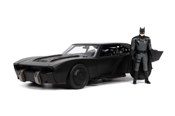 Batman 2022 Hollywood Rides Diecast Modell 1/24 2022 Batmobil mit Figur