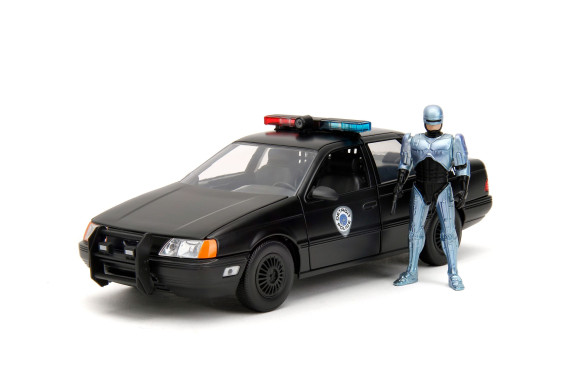 Robocop Hollywood Rides Diecast Modell 1/24 1986 Ford Taurus mit Robocop Figur