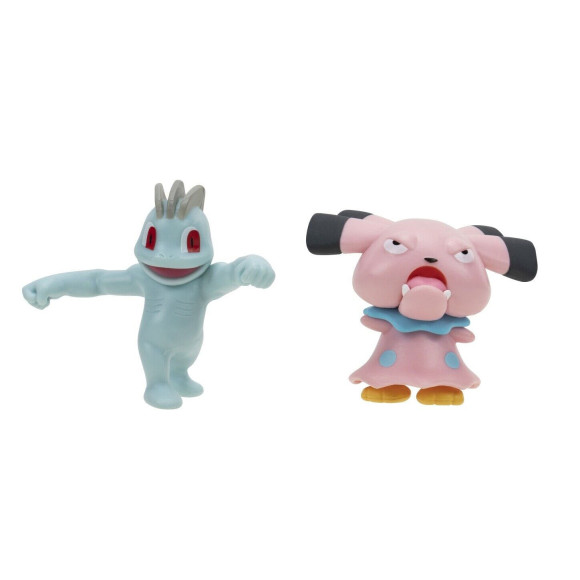 Pokémon Battle Figure Set Figuren 2er-Pack Machollo, Snubbull
