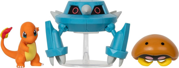 Pokémon Battle Figure Set Figuren 3er-Pack Kabuto, Glumanda, Metang