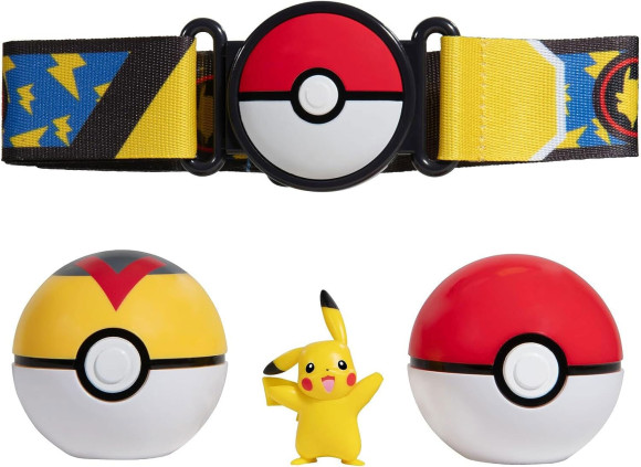 Pokémon Clip'n'Go Poké Gürtel Set Pokéball, Levelball & Pikachu