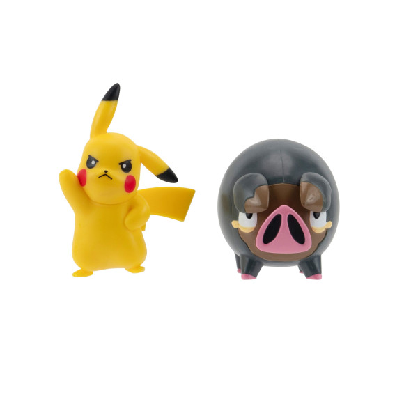 Pokémon Battle Figure Set Figuren 2er-Pack Pikachu #5, Ferkuli 5 cm