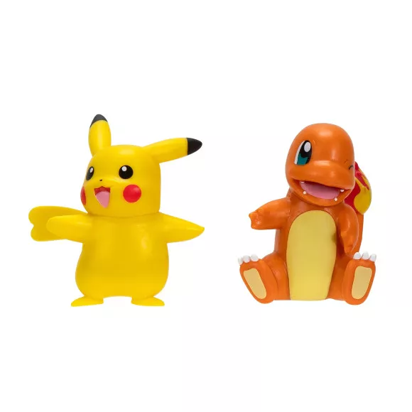 Pokémon Battle Figure First Partner Set Figuren 2er-Pack Glumanda #2, weiblicher Pikachu