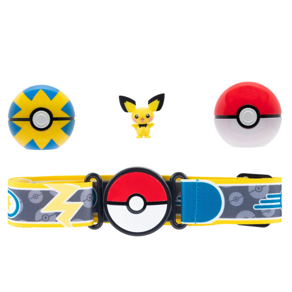 Pokémon Clip'n'Go Poké Gürtel Set Pokéball, Flottball & Pichu