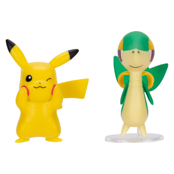 Pokémon Figuren 2er-Pack Serpifeu & Pikachu 8 cm 