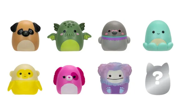 Squishmallows Squish-a-longs Minifiguren 8er Pack Set Series 2 Style 1 2,5 cm 