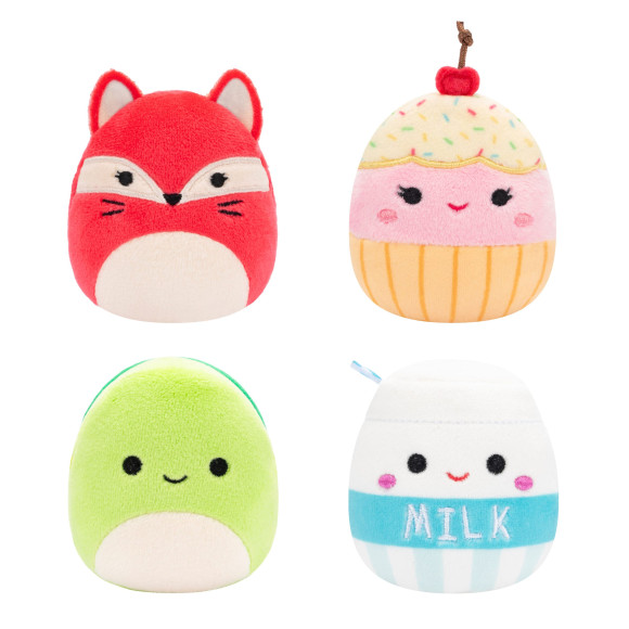Squishville Mini Squishmallows Plüschfiguren 4er-Pack D 5 cm